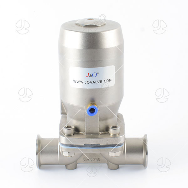 Hygienic Stainless Steel Pneumatic Clamped Diaphragm Valve