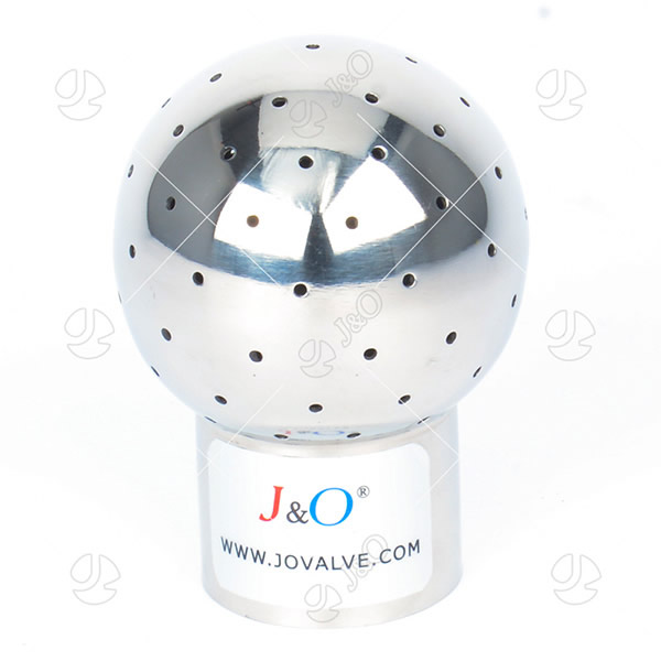 Sanitary Stainless Steel Fixed Welded Cleaning Ball, China Hygienic