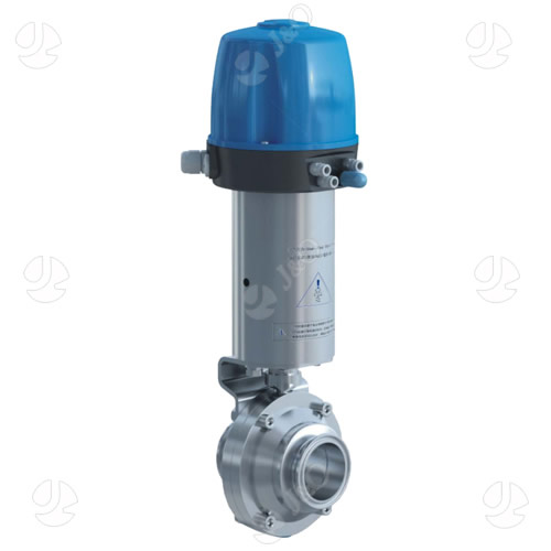 Sanitary Stainless Steel Butterfly Ball Valve with Actuator