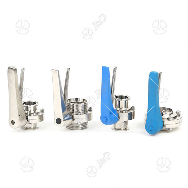 1.5" Stainless Steel 304 Multi-Position Handle Clamp Sanitary Butterfly Valve 