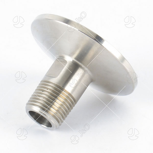 Sanitary Stainless Steel Pipe Long Type Male-Clamped Adapter