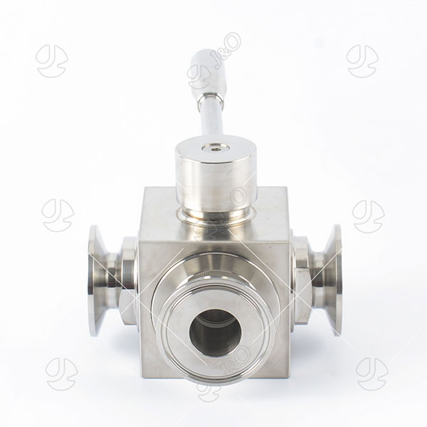 Sanitary Stainless Steel Square Manual Tri Clamp Ball Valve