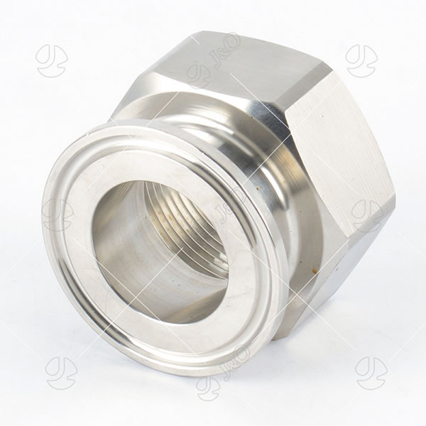 Stainless Steel Hexagon Female-Clamped Adapter