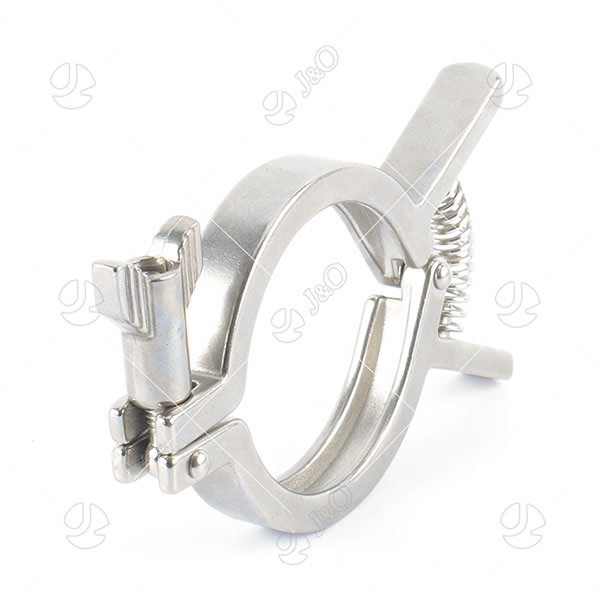Stainless Steel Sanitary 13MHH-11 Single Pin Clamp With Spring Return