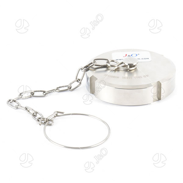 Stainless Steel Sanitary Female Round Blind Nut With Chain
