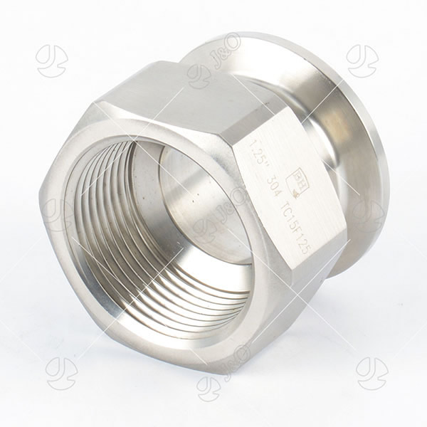 Stainless Steel Sanitary Hexagon Female-Clamped Adapter
