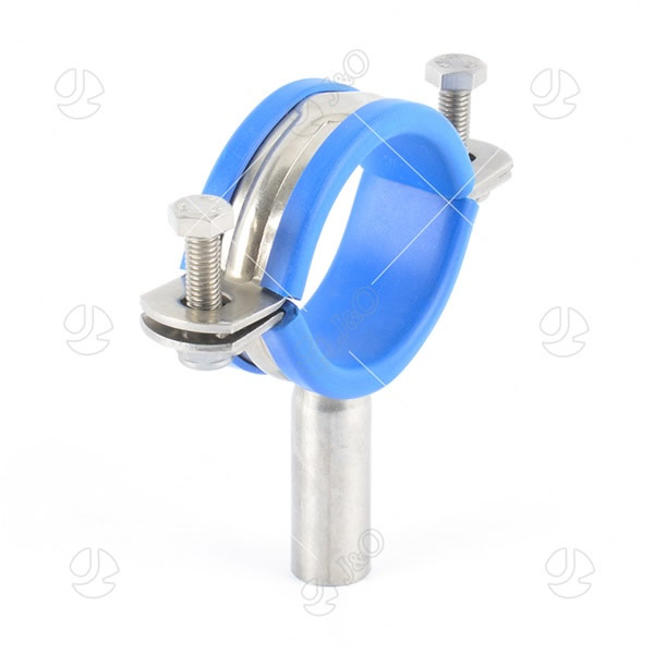 Sanitary Stainless Steel Pipe Holder with Blue Insert, China TH6 Pipe