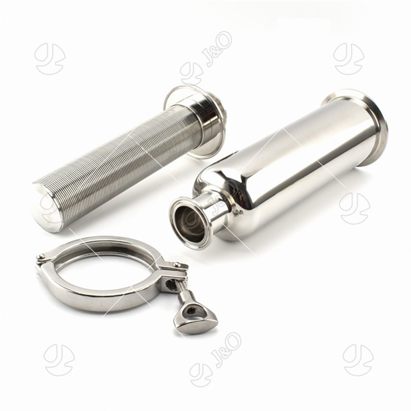 Sanitary Stainless Steel Tri Clamp Straight Filter With Wedge Wire Screen