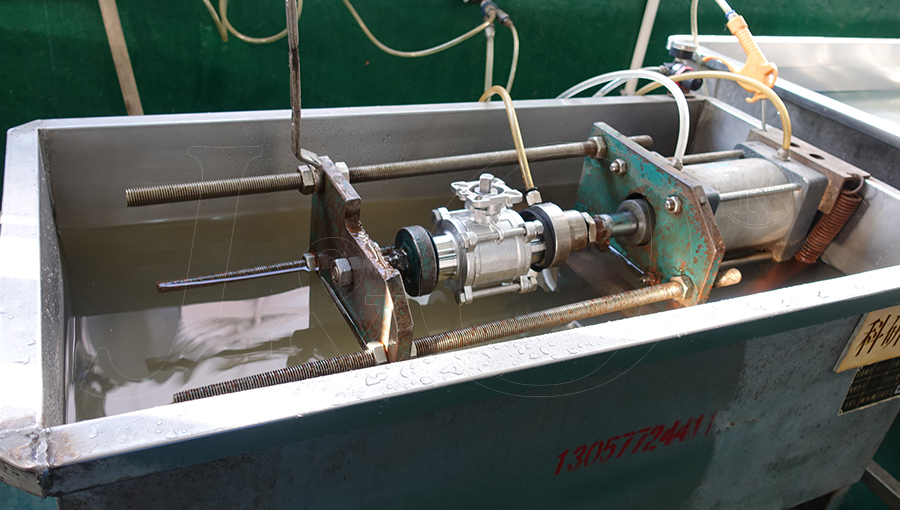 J&O Hygienic 3-Piece Ball Valve Pressure Testing