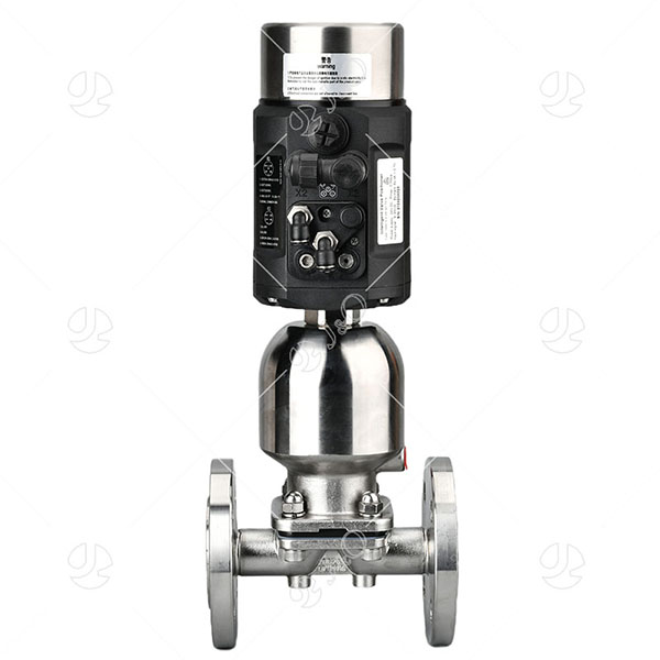 Pneumatic Sanitary Stainless Steel Flanged Diaphragm Valve with