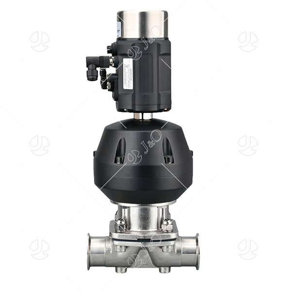 Sanitary Pneumatic Clamped Diaphragm Valve With Plastic Actuator With