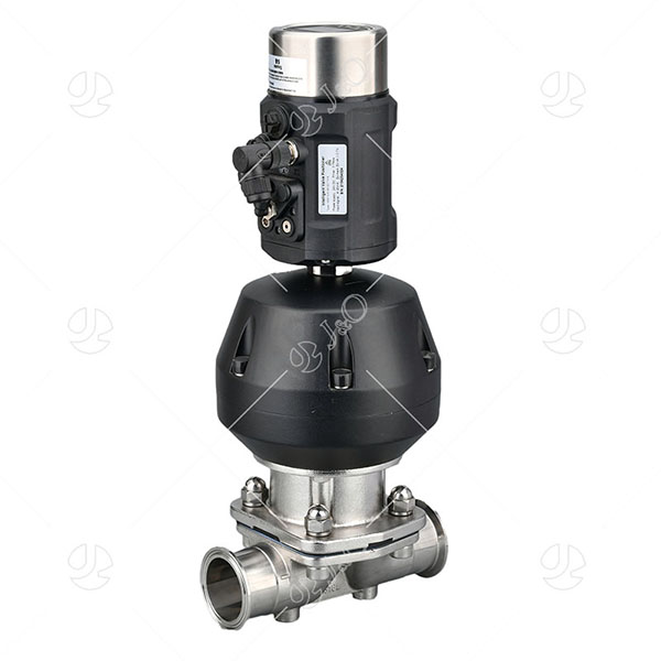 Sanitary Pneumatic Clamped Diaphragm Valve With Plastic Actuator With