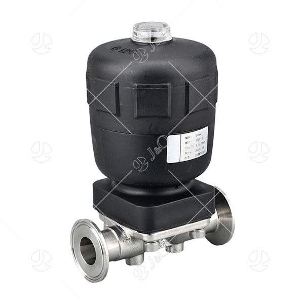 Sanitary Stainless Steel Pneumatic Clamp Diaphragm Valve with Plastic