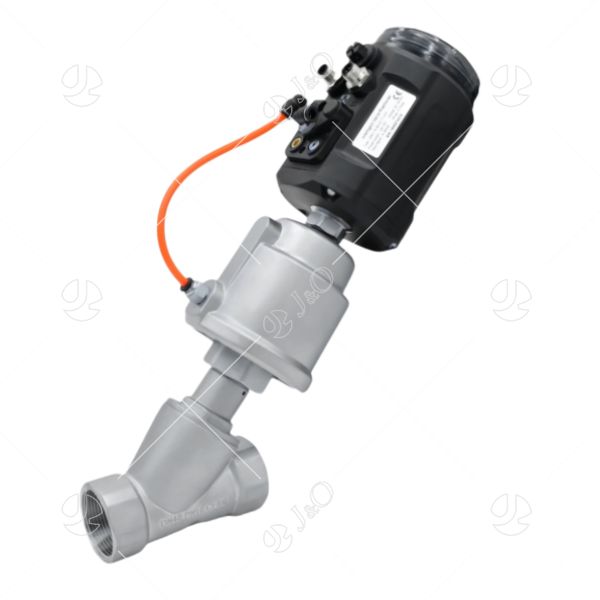 Proportional Control Pneumatic Female Angle Seat Valve, China